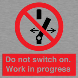 Do not switch on. Work in progress